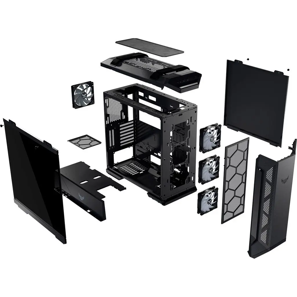 Корпус Asus TUF Gaming GT501 Black [90DC0012-B49000] [134502] - фото 4