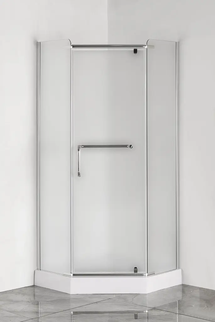 Душова кабіна з низьким піддоном Mixxus Lines SCT01-90x90x198-TR хром прозоре скло 6 мм MI6913, Універсальна, прозорий, хром - фото 3