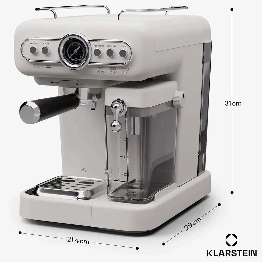 Кофеварка Klarstein Espressionata Evo 19 бар 1350 Вт (10045426) - фото 2