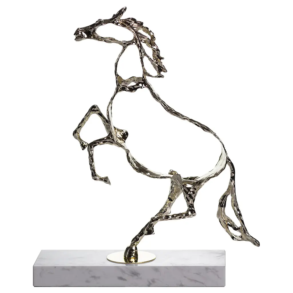 Декоративна фігурка Yiwu Horse 28х8.5х34 см металева статуетка колекційна для дому настільний декор HP-7-8 - фото 3