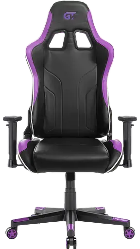 Геймерское кресло GT Racer черное с фиолетовым (X-2528 Black/Purple) - фото 4