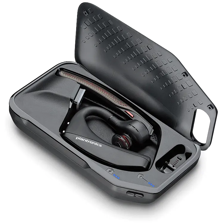 Бездротова моно гарнітура Bluetooth Poly Voyager 5200 UC with Case (із зарядним кейсом) - фото 2