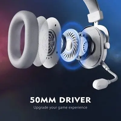 Навушники Fifine H6 RGB 7.1 White (H6W) - фото 8