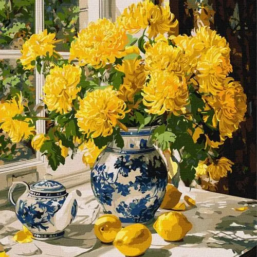 Картина за номерами - Душа квітів art_selena_ua