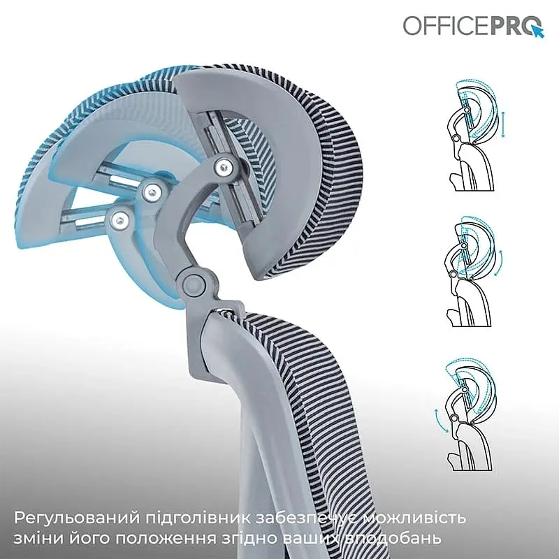 Кресло офисное Officepro Atlas OC630G-DG-DG Gray/Dark Gray (OC630-G-DG-DG) - фото 10