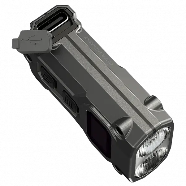 Ліхтар брелок Nitecore TINI 3 2xNiteLab UHE LED 600 лм USB-C (5 режимів) Сірий - фото 4