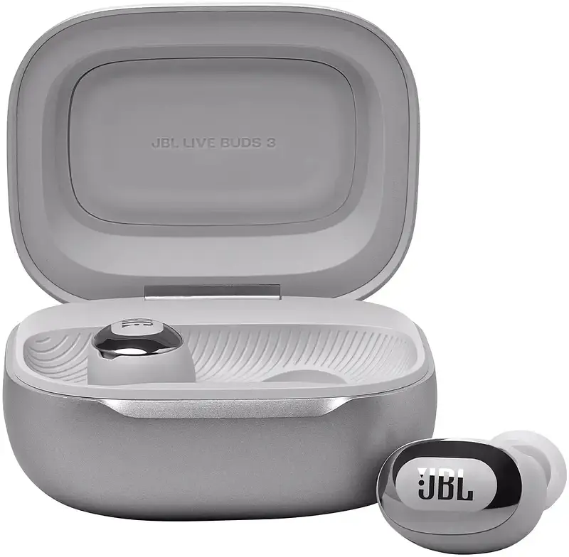 Навушники JBL Live Buds 3 Silver (JBLLIVEBUDS3SIL) - фото 2