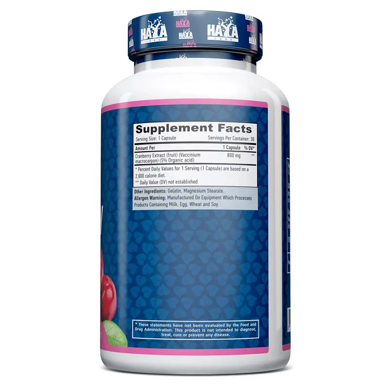 Натуральная добавка Haya Labs Cranberry Fruit Extract, 30 капсул - фото 2