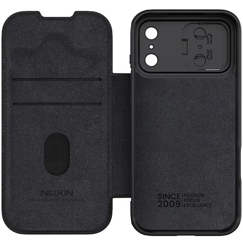 Шкіряний чохол-книжка Nillkin Qin Pro Camshield для Apple iPhone 17 Pro Max 6.9" Black - фото 5