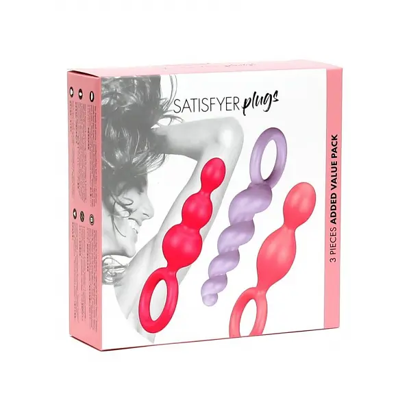 Набір анальних іграшок Satisfyer Plugs colored (set of 3) - Booty Call Satisfyer SO2324 20901 - фото 5