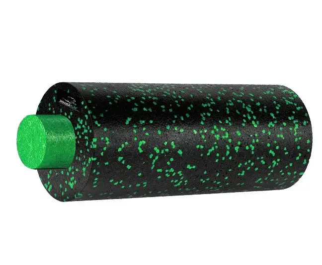 Массажный ролик (роллер) гладкий PowerPlay PP-4348 2 in 1 EPP Foam Roller Черно/Зеленый (33x14 см) (PP_4348_Green_(33*14)) - фото 2