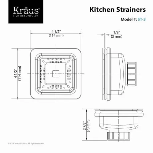 Донний фільтр Kraus для мийок серії РАХ ST-3 - фото 4
