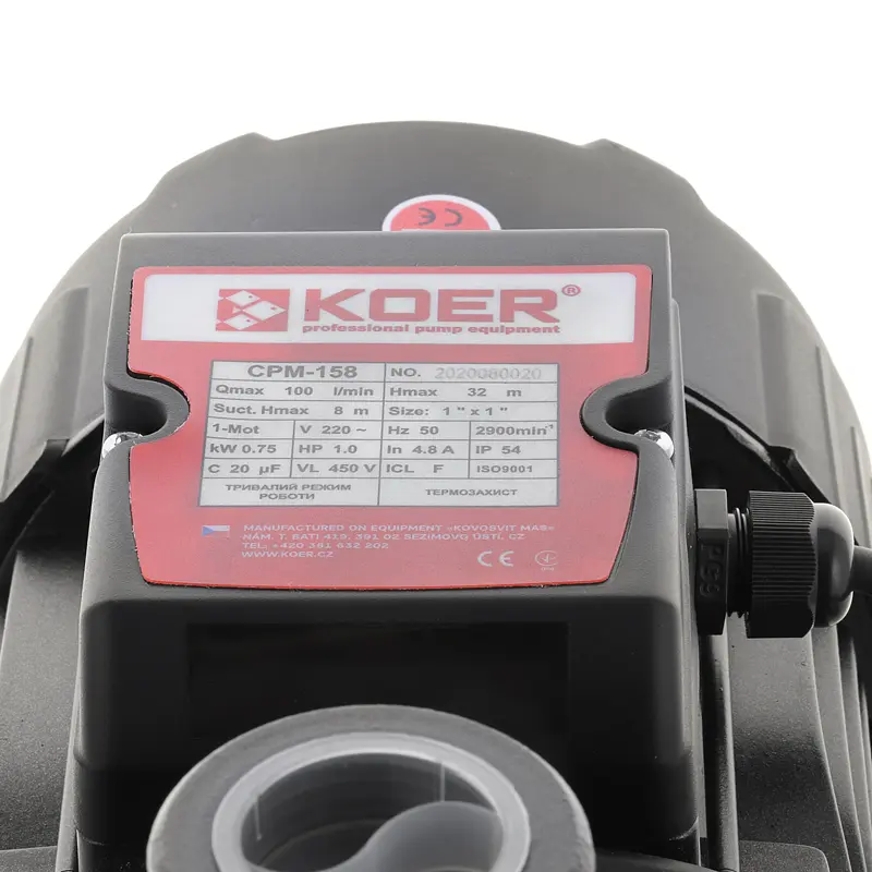 Насос поверхневий відцентровий Koer CPM-158 KP2654 - фото 6