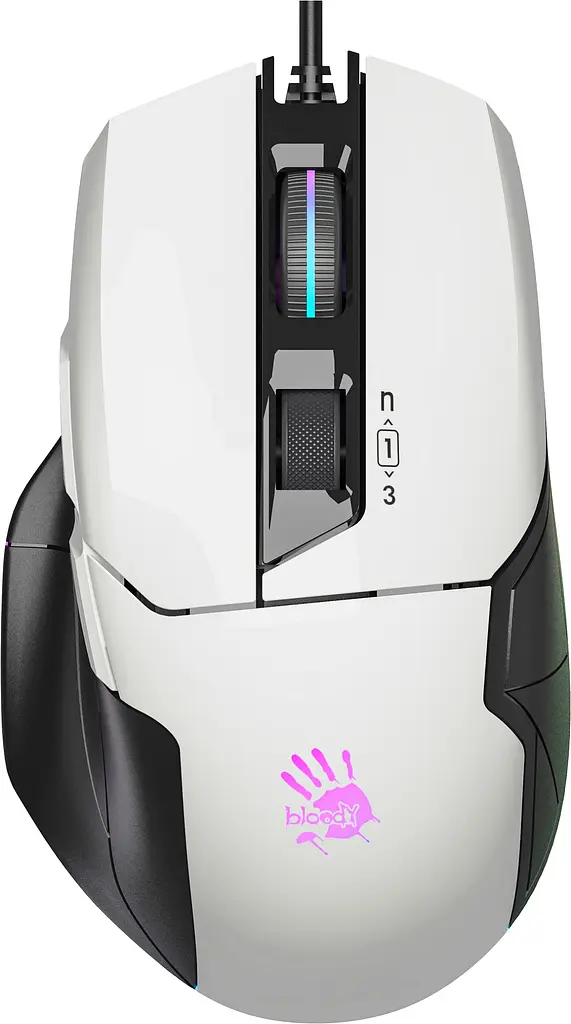 Миша A4Tech Bloody W70 Max USB panda white - фото 5