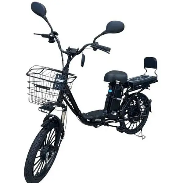 Електровелосипед Minako U20" 800W 48V 18Ah + сидіння/багажник чорний - фото 2
