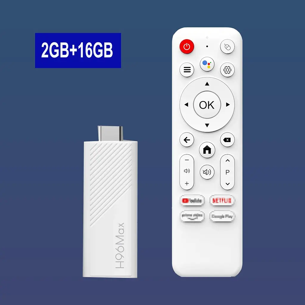 H96 MAX 2/16Gb Allwinner H313 Android 10 смарт ТВ стік - фото 9
