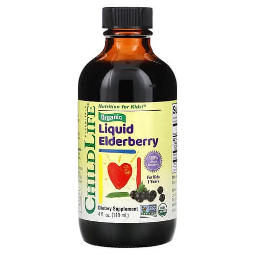 Бузина Organic Liquid Elderberry 1 Year+ 118 ml ChildLife Essentials vit0006440 - фото 3