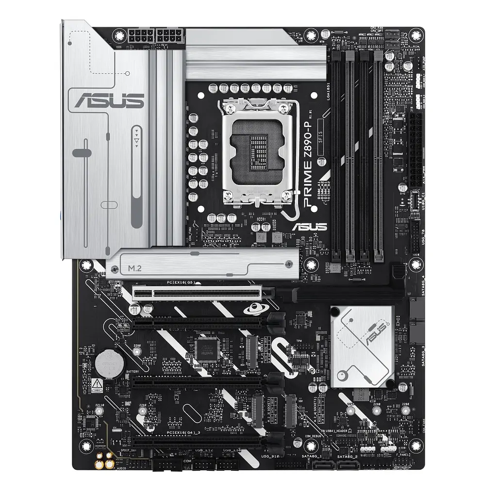 Материнская плата PRIME Z890-P s1851 Z890 4xDDR5 M.2 HDMI DP ATX Asus teh0019001 - фото 2