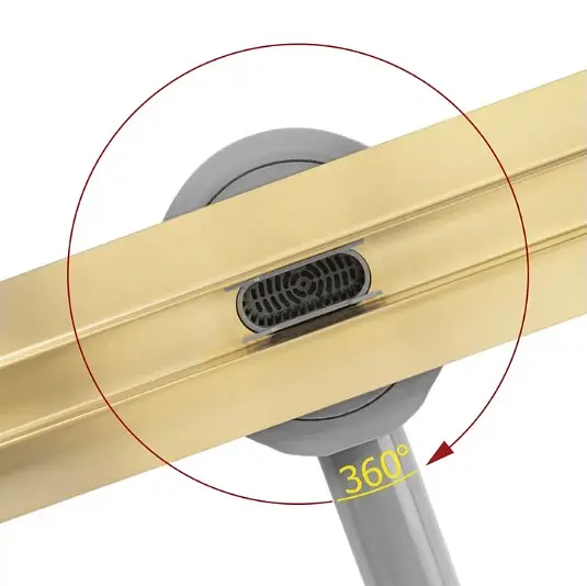 Трап для душу Rea Neox 60 Slim Pro brushed gold REA-G2713 - фото 2