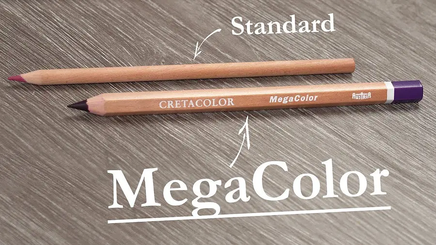 Олівець кольоровий Megacolor Білий (29101) Cretacolor - фото 3