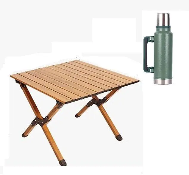 Раскладной стол SpringFun S 60×45×60см - кемпинговый портативный стол для туризма Металлический каркас 30 кг - фото 2