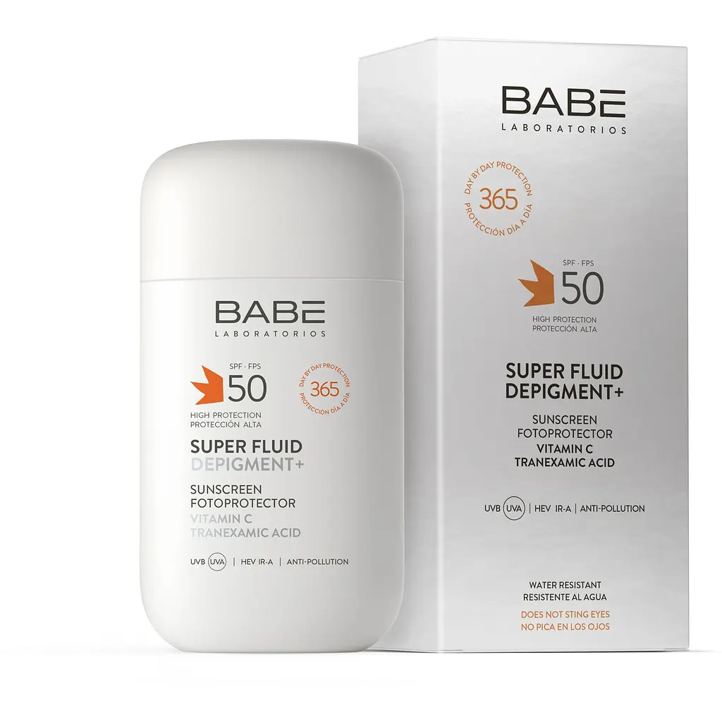 Сонцезахисний супер флюїд Babe Laboratorios Super Fluid Depigment+, SPF 50, 50 мл