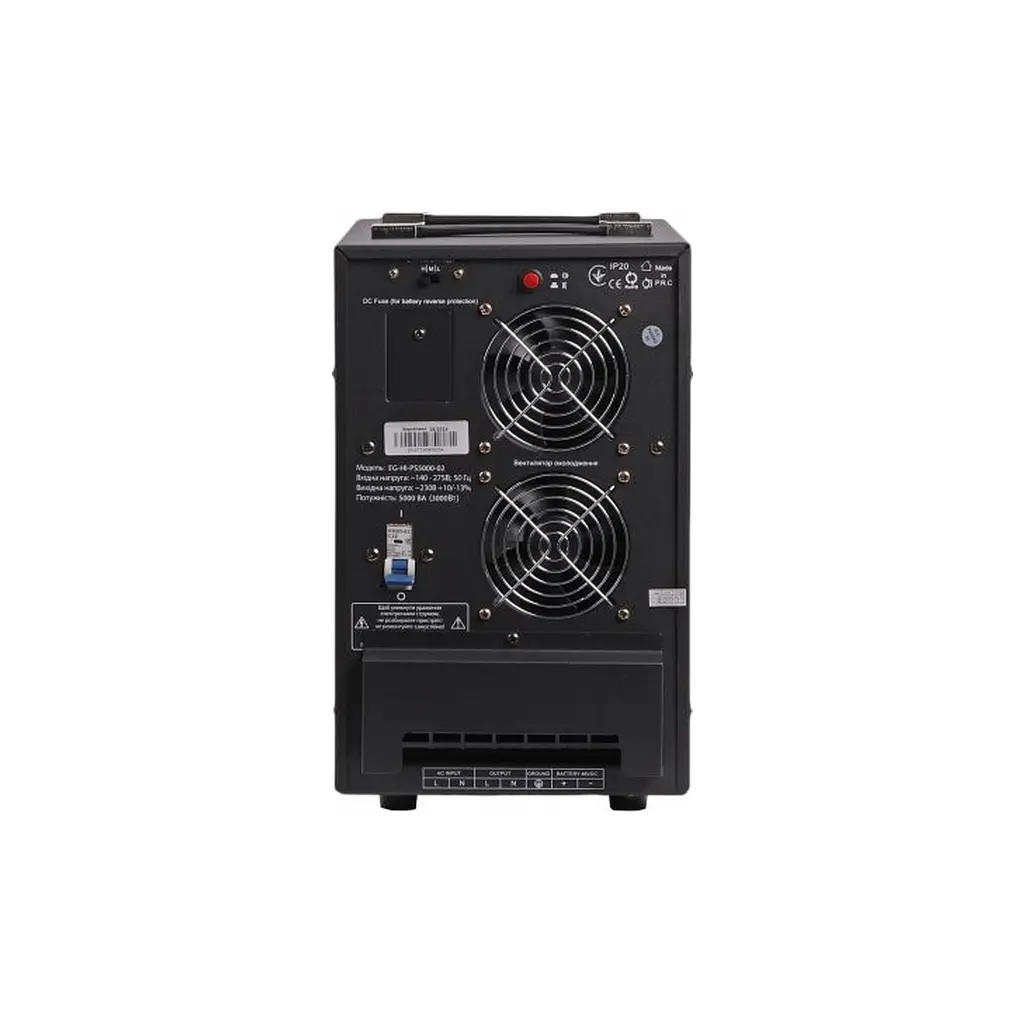 Пристрій безперебійного живлення EnerGenie EG-HI-PS5000-02 5000VA 3000W 48V (EG-HI-PS5000-02) - фото 2