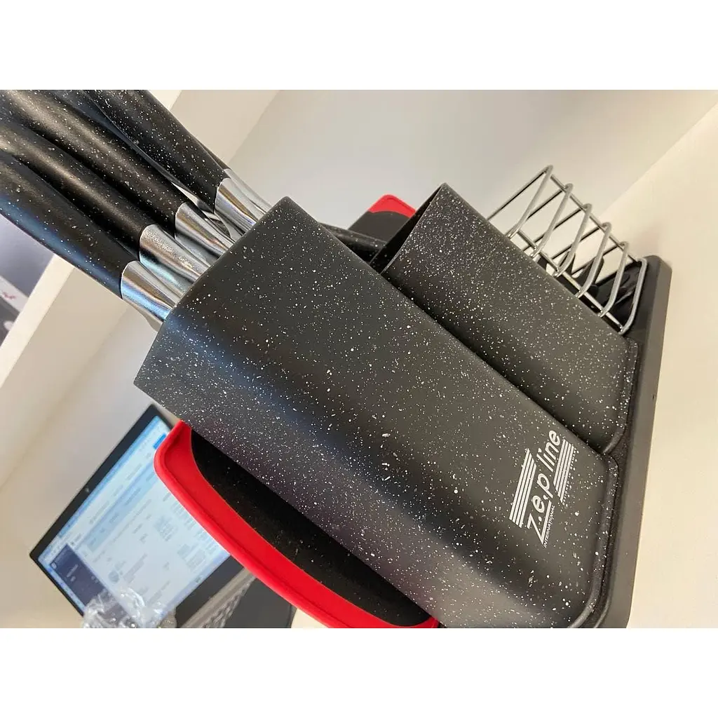 Набір кухонних ножів та приладдя Zepline ZP-067 з антипригарним покриттям 19 предметів (42825-ZP-067_1287) - фото 7