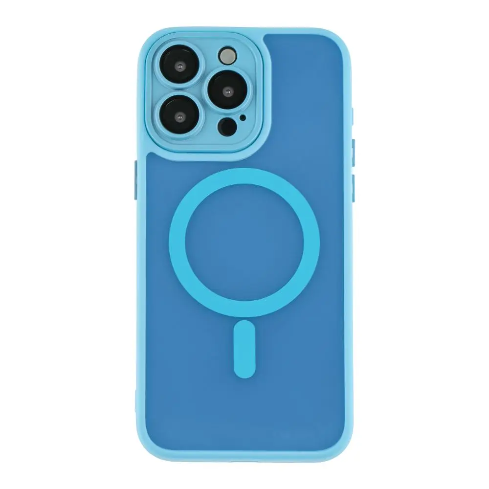 Чохол-накладка Magnetic Matte Camera Lens with Magsafe Apple iPhone 15 Pro Max Blue (35216_3345380)
