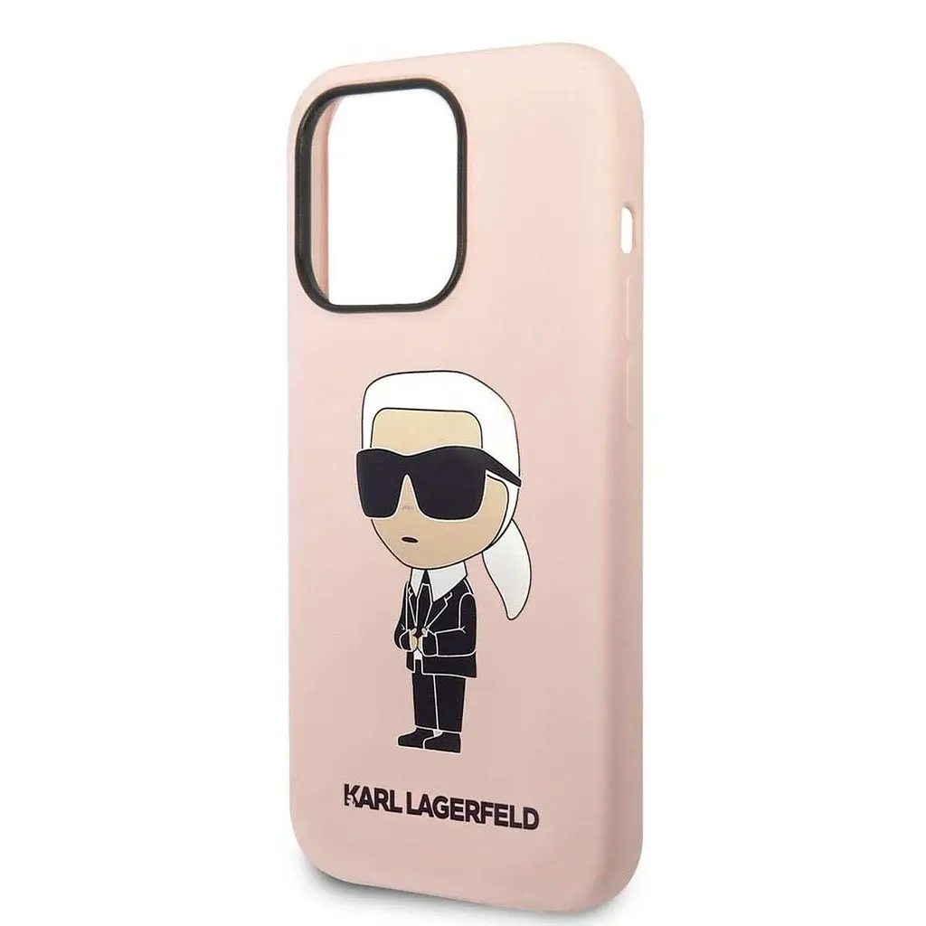 Чехол Karl Lagerfeld Liquid SilicOne Ikonik NFT для iPhOne 15 Pro Pink (57983116787) - фото 5