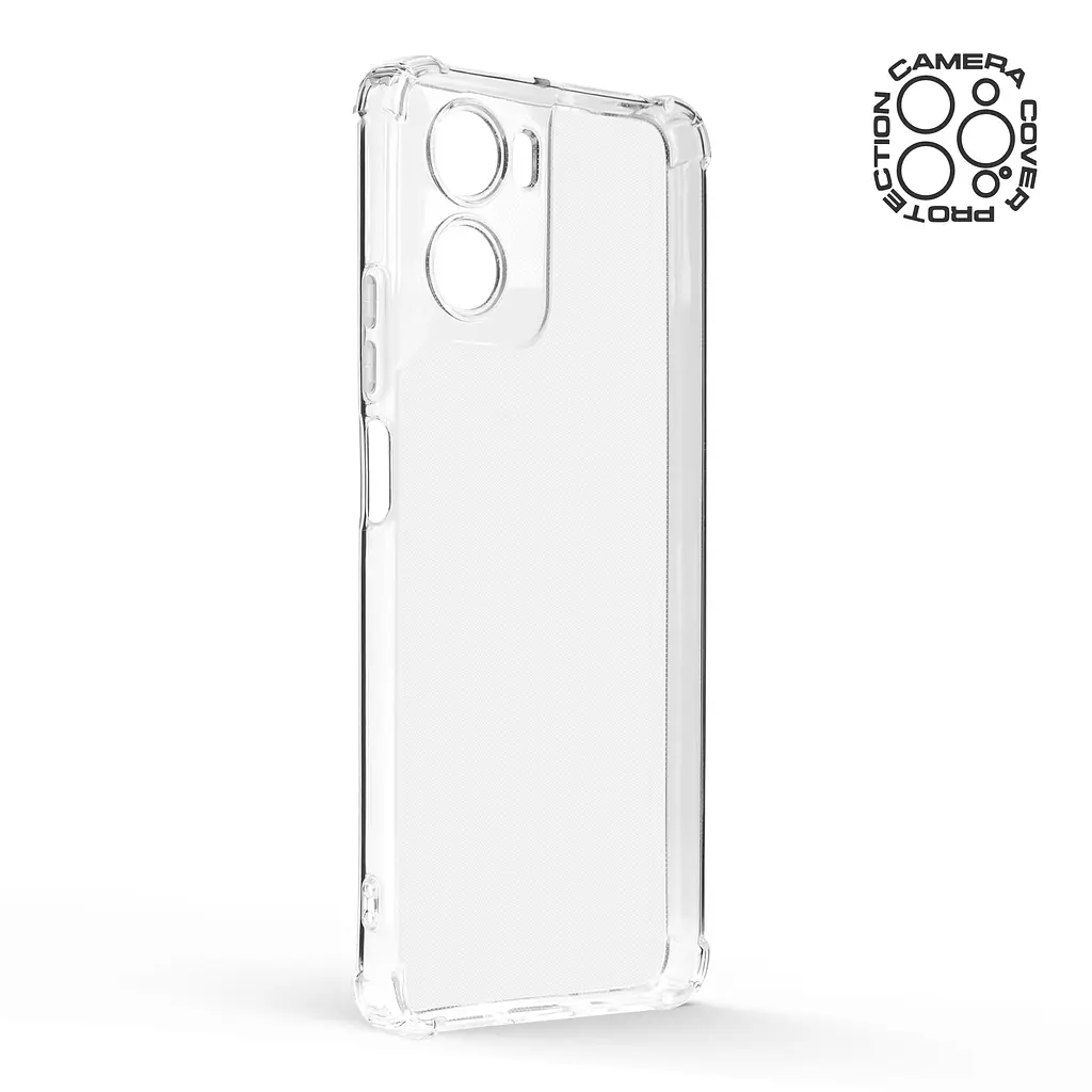 Прозрачный чехол для Motorola G06 4G/G06 Power 4G с защитой камеры и усиленными бортами, тонкий, силиконовый, бесцветный, ударопрочный, противоударный бампер с закрытой камерой, ArmorStandart (ARM89056) - фото 2