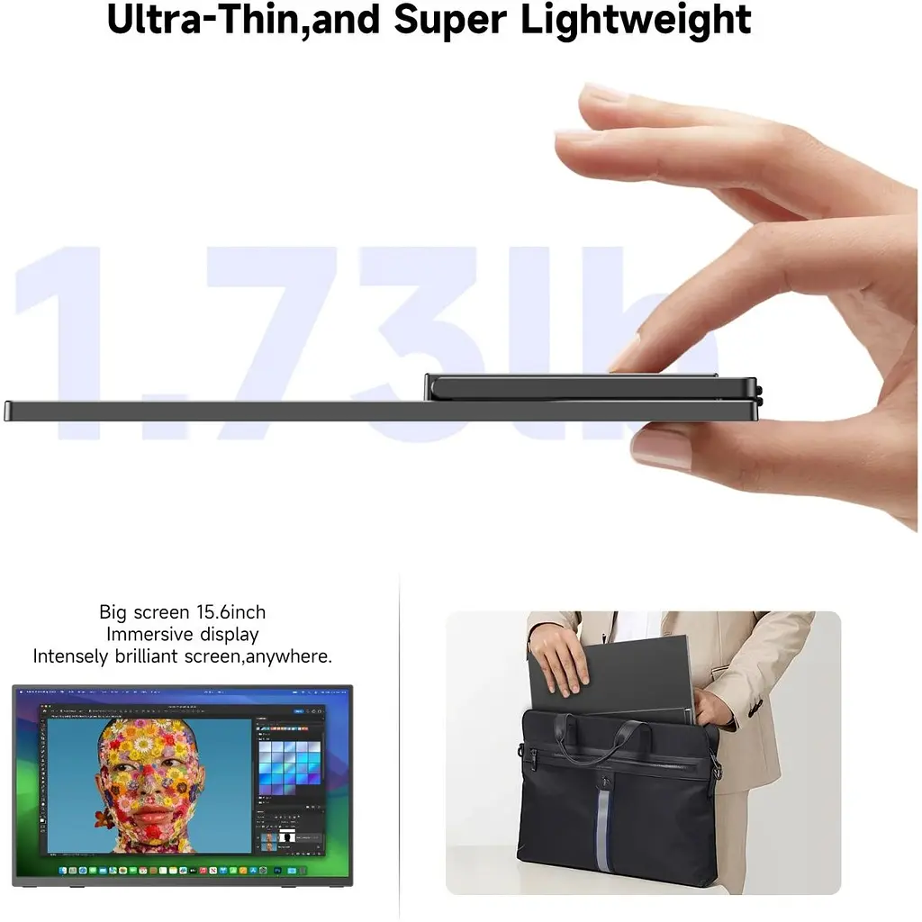 Портативний монітор UPERFECT 15.6" FHD 60Hz 8000mAh [171123] - фото 7