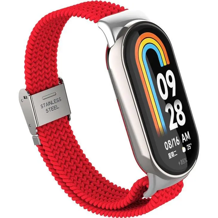 Ремінець ArmorStandart Braided Solo Loop для Xiaomi Smart Band 8 / 9 / 10 Red (ARM69927) [94768] - фото 2