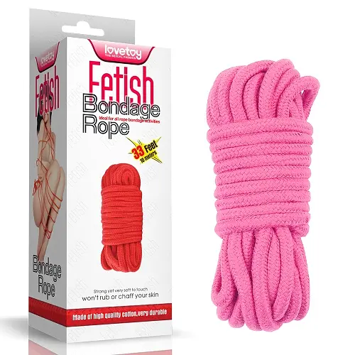 Мотузка - Fetish Bondage Rope Pink, 10 м - фото 6