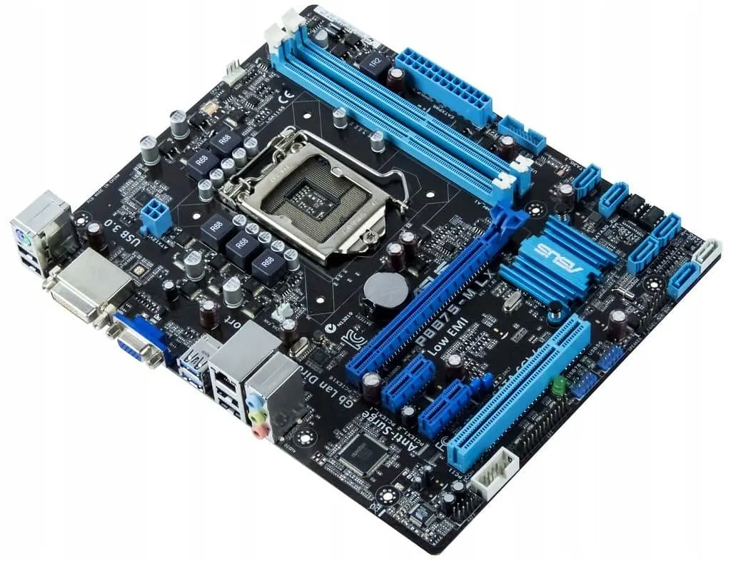 Материнская плата ASUS P8B75-M LX (P8B75-M LX) (Socket 1155, Intel B75, Micro-ATX) Б/у - фото 3
