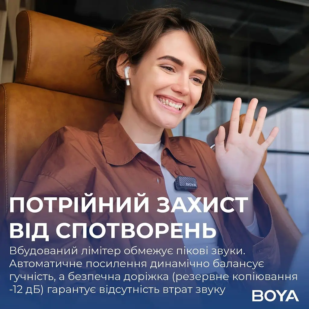 Микрофон Boya MIC 2-02 Type-C/TRS Black (MIC 2-02) - фото 12