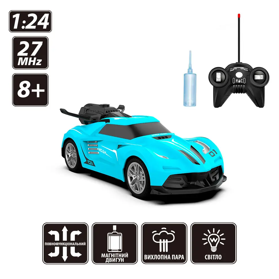 Автомобіль на радіоуправлінні Spray Car Sulong Toys SL-354RHBL 1:24, світло, вихлопна пара - фото 5