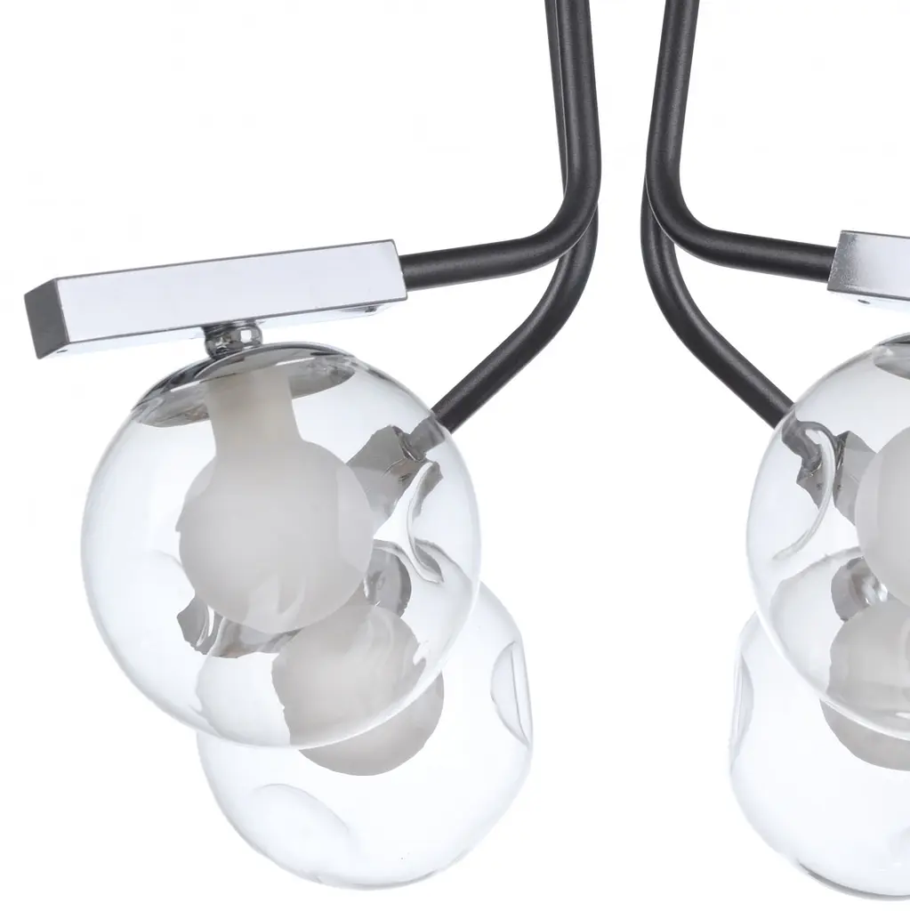 Люстра Brille потолочная молекула G9 40W CH+GY (BL-583S/4) - фото 4