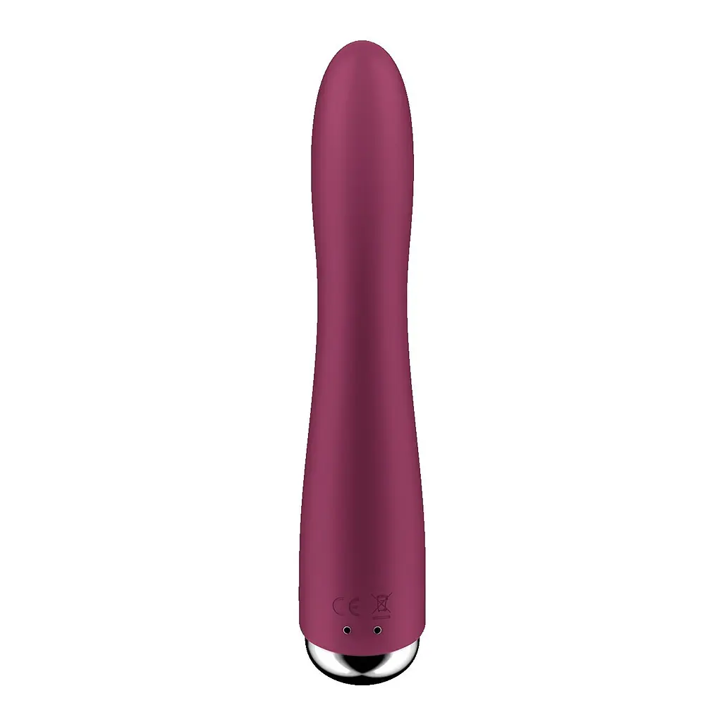 Вібратор Satisfyer Spinning Vibe 1 17.5 см бордовий - фото 4