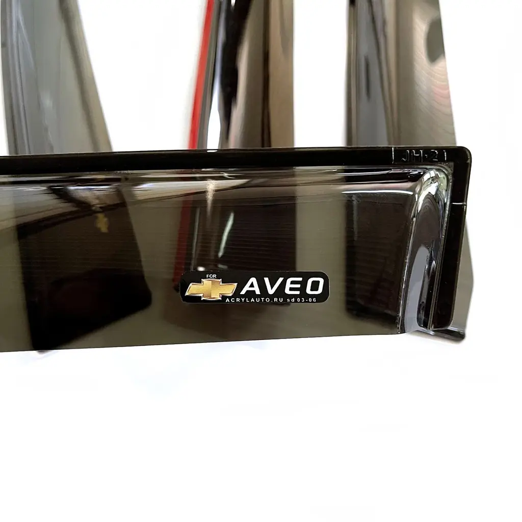 Дефлектори вікон вітровики Chevrolet Aveo Т250 седан 2006-2011 Cкотч 3M Acryl-Auto - фото 2