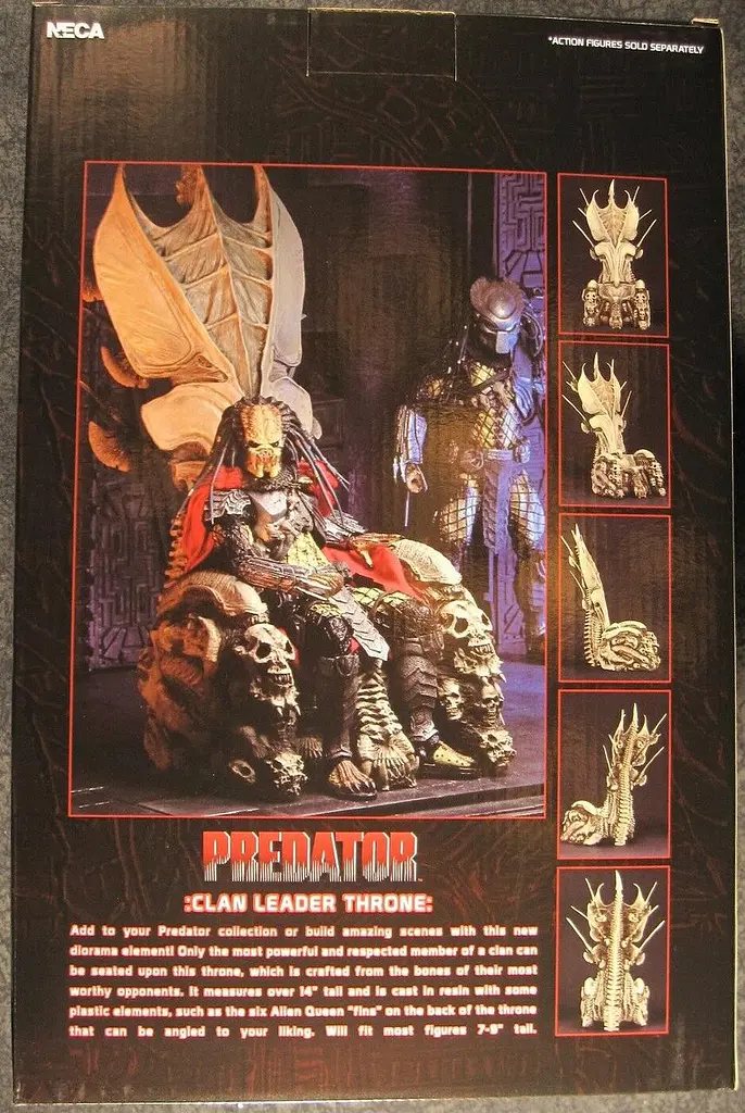 Діорама NECA Костяний Трон Хижак Toys Alien Vs Predator Skull Throne 35.6 см F AP - фото 8