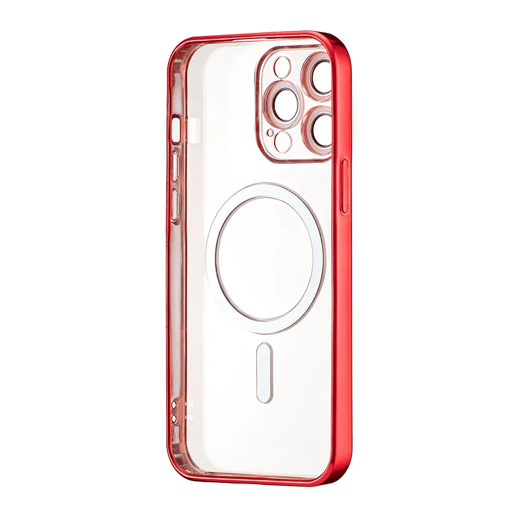 Чохол Ductil Metallic Edge with MagSafe (Protected Camera & Lens) iPhone 14 Pro Max Red - фото 3