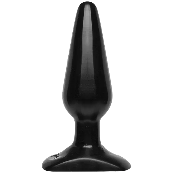Анальна пробка Doc Johnson Smooth Classic Medium - Black, макс. діаметр 3,8 см