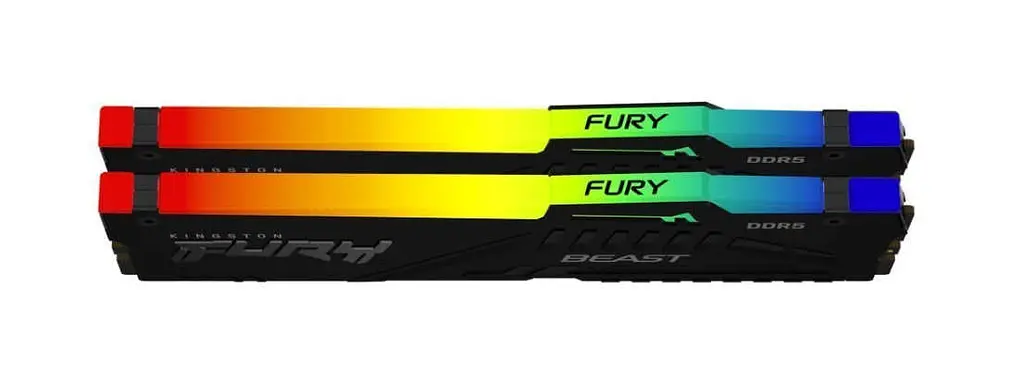 Оперативна пам'ять Kingston FURY 32 GB (2x16GB) DDR5 5600 MHz FURY Beast RGB (KF556C36BBEAK2-32) - фото 2