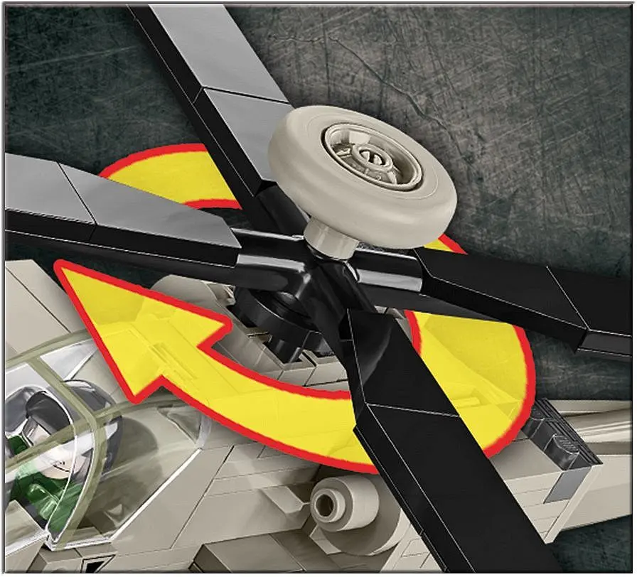 Конструктор COBI вертоліт AH-64 Apache 5808 - фото 6