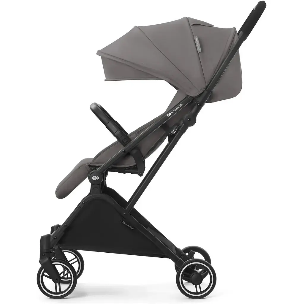 Прогулянкова коляска Kinderkraft Indy 2 Cozy Grey сіра (00-00305095) - фото 2