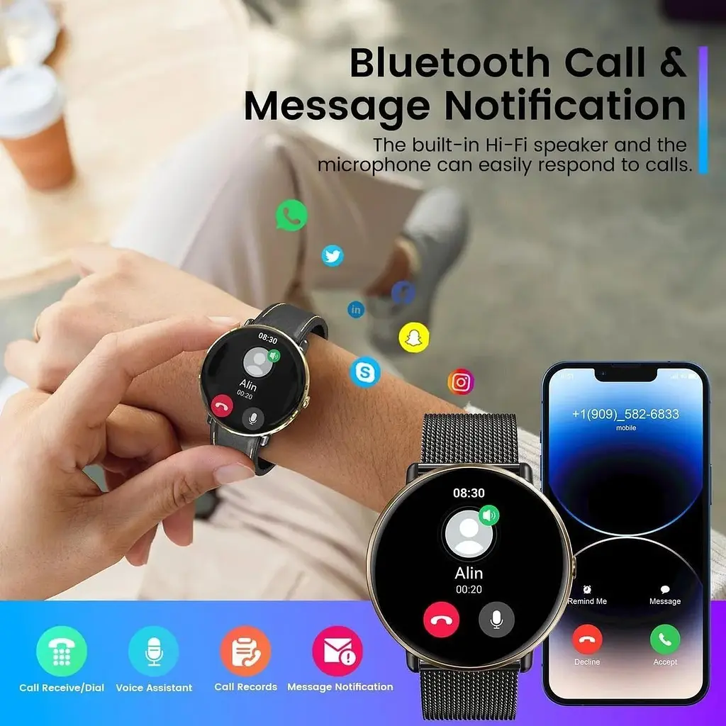 Смарт-годинник із сенсорним екраном AMOLED Sport Fitness Smartwatch - фото 6