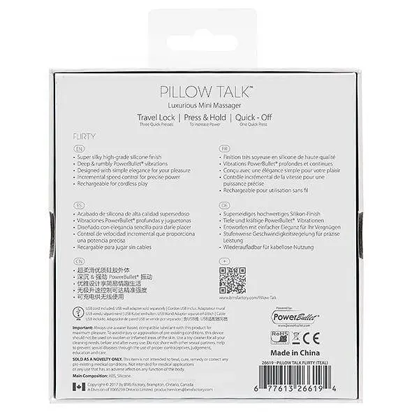 Вібратор Pillow Talk Flirty 11 см рожевий - фото 8