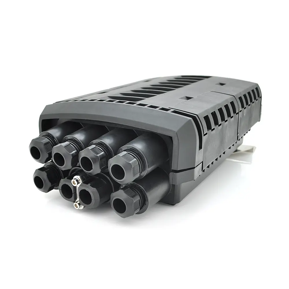 Муфта оптична Merlion ML-OP-F108H-12C, герметична, 3 введення, до 2-х касет, до 12 зварок, матеріал PP - фото 2