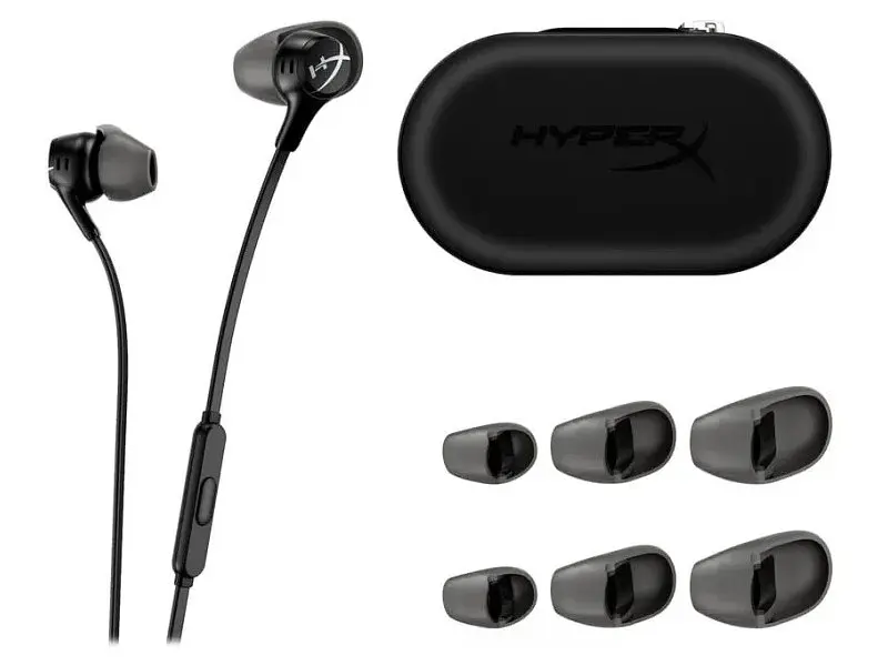 Наушники с микрофоном HyperX Cloud Earbuds II Black (70N24AA) - фото 4